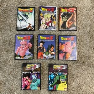 Dragon Ball Z / GT DVD lot, 8 total DVDs Tested Working